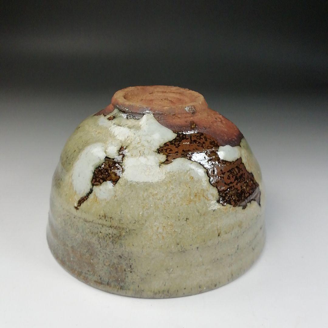 Ｔ１４５　茶碗　『竹灰釉』『東条秋津窯　藤村時雄』　共箱　抹茶碗　茶道具