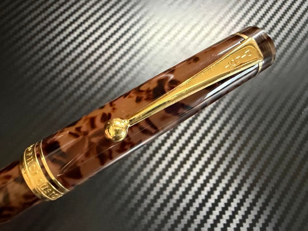 極美品 パイロット カスタム レガンス 初期型 B 太字 万年筆 ブラウン