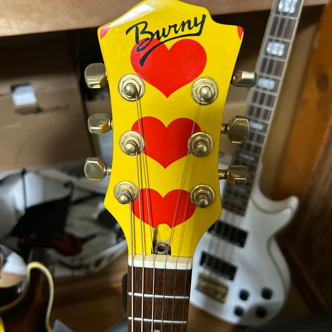 hide イエローハートJr　Burny ミニエレキギター