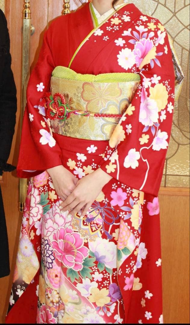 【テルまま】成人式　振袖フルセット　赤