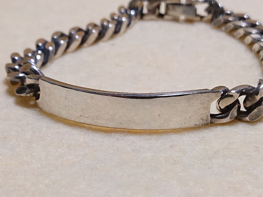 シルバー チェーン ブレスレット メンズ