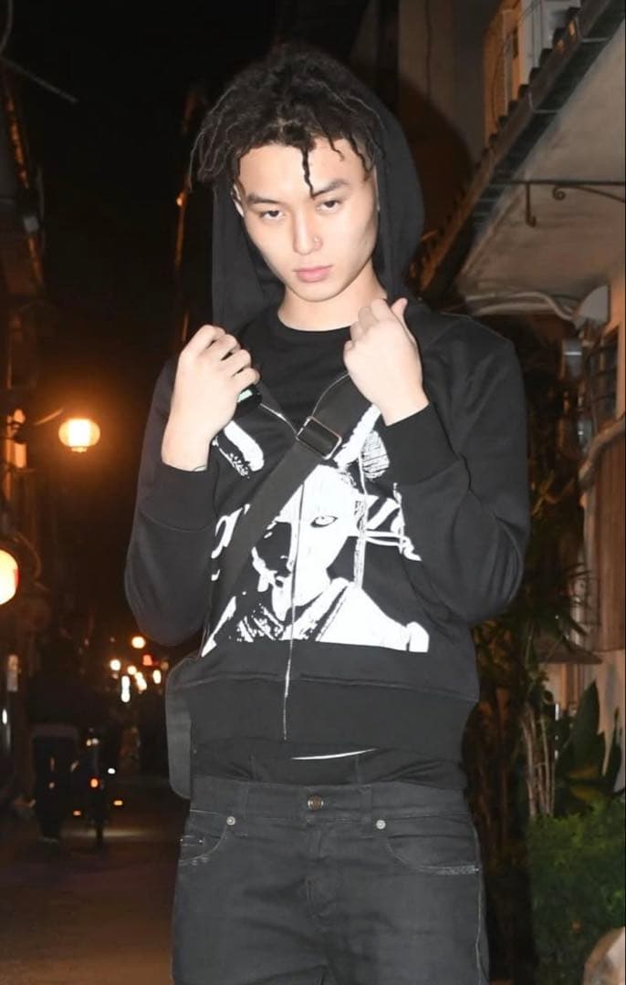 jarmyブラックフーディ　ストリート nubian swag