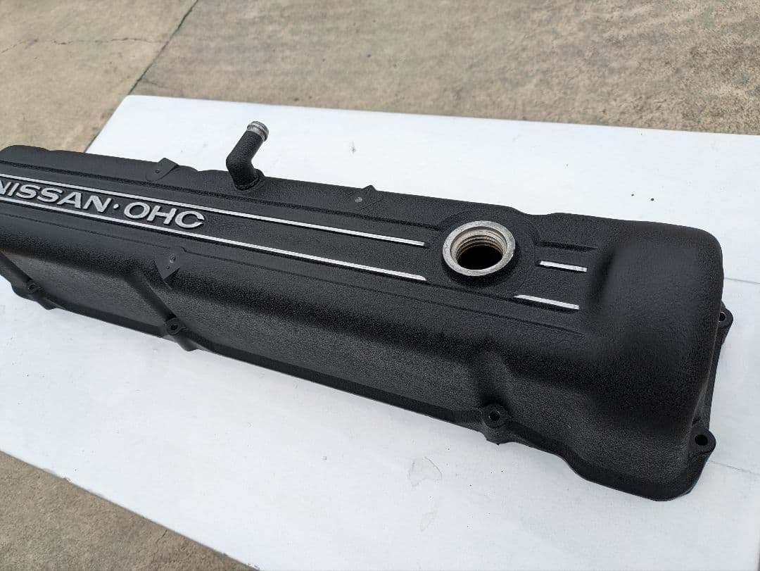 日産　NISSAN OHC L型エンジン　L6タペットカバー　結晶塗装　美品