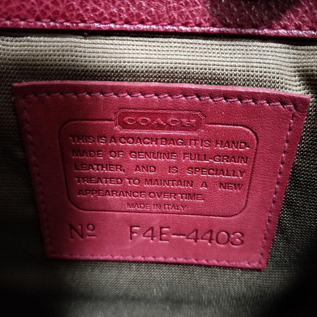 COACH オールドコーチ　イタリア　ショルダーバッグ　F4E-4403