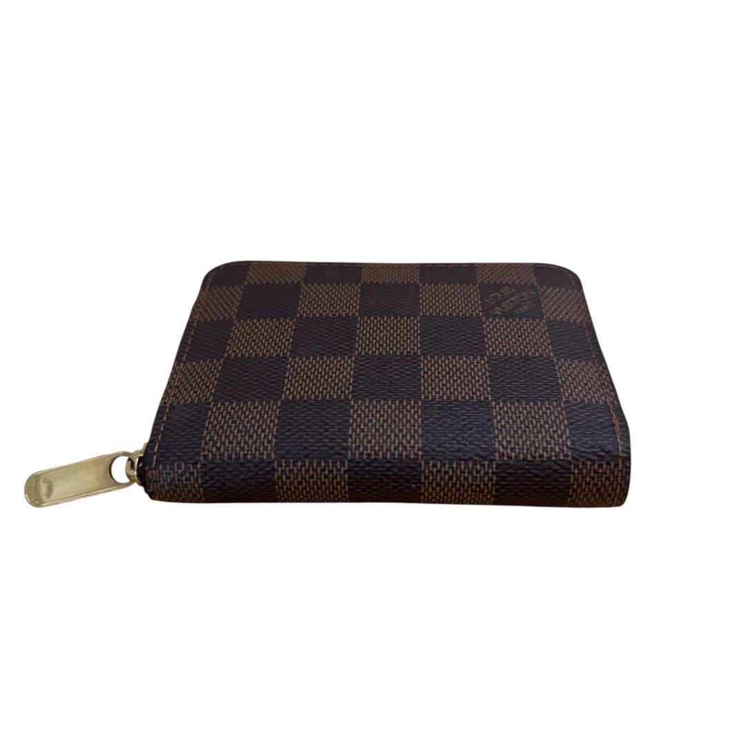 ☆未使用品級☆ ルイヴィトン　パース　ラウンドファスナー　ダミエ　ブラウン