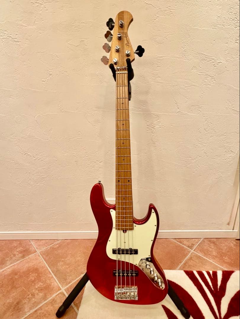 バッカス Bacchus 5弦ベース wjb5-630 キャンディアップルレッド