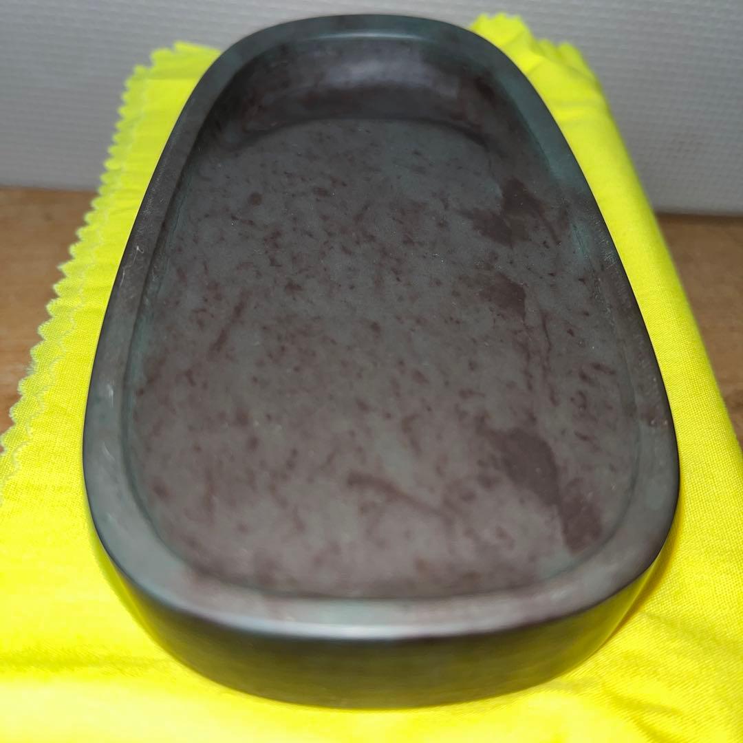 ⭕️赤間紫金石　赤間硯　下井百合昭　昭竜山　新品美品　小判型　手間かかる　女性好み