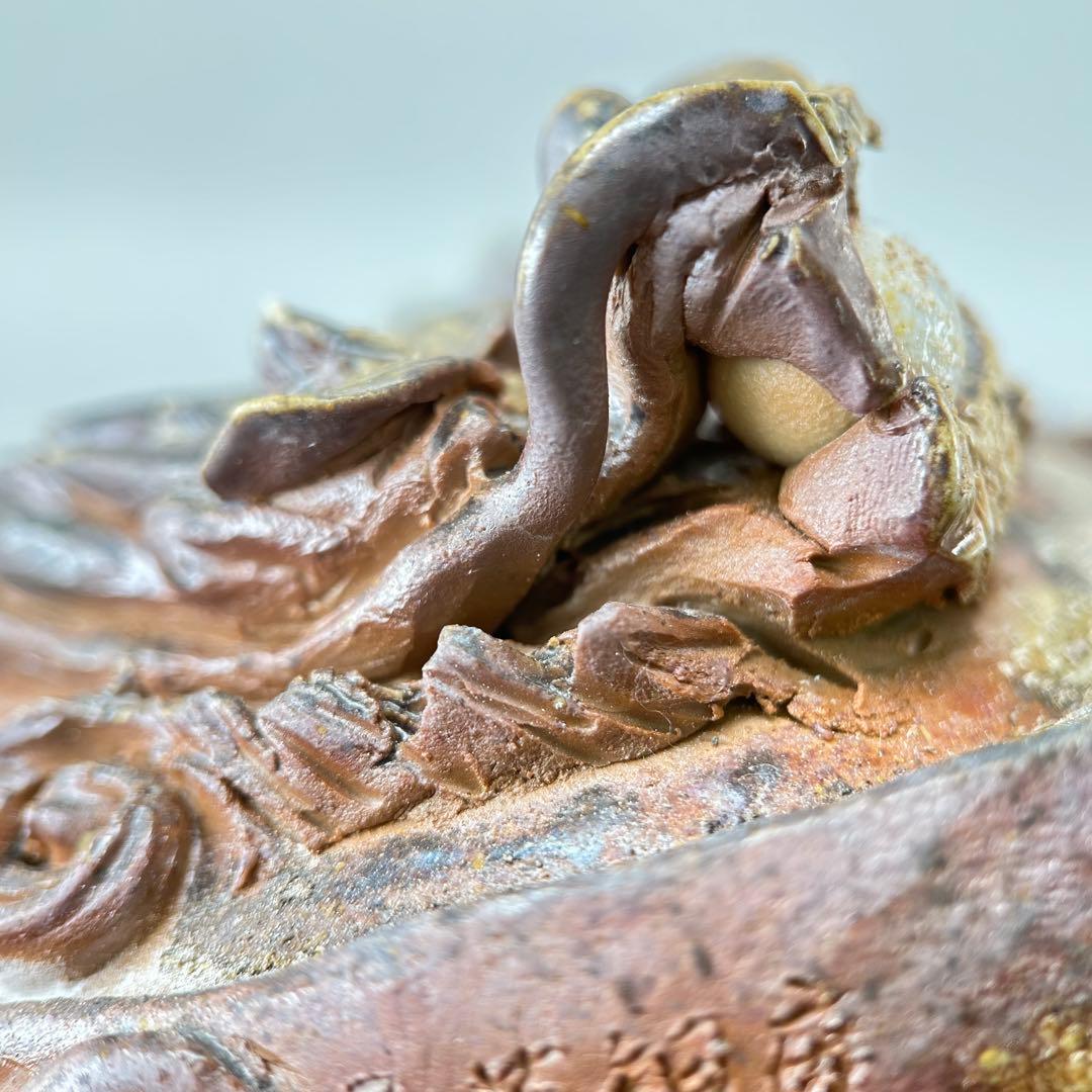 石田安弘 備前焼龍宝瓶 般若心经人気作者 急須 茶注 煎茶 茶道具