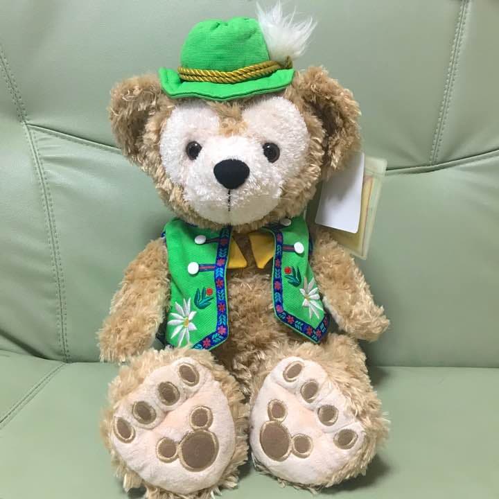 ダッフィー チロリアン 初期 ぬいぐるみ 白タグ ビーズ ディズニーベア