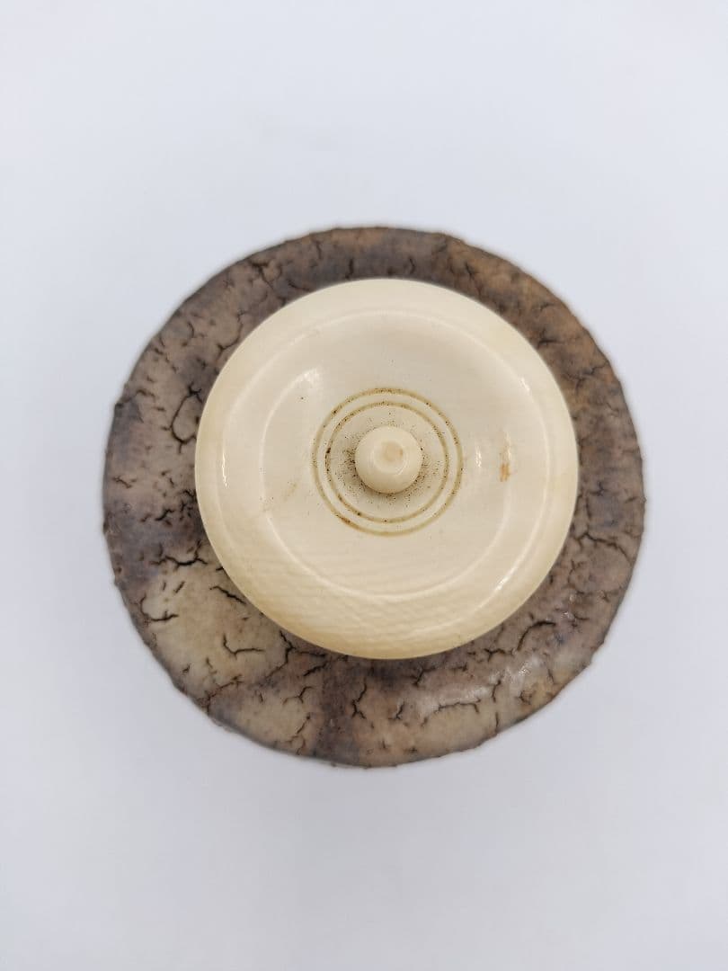 a980 茶入 萩 金子宗楓 利休間道 木箱 古物 茶道具