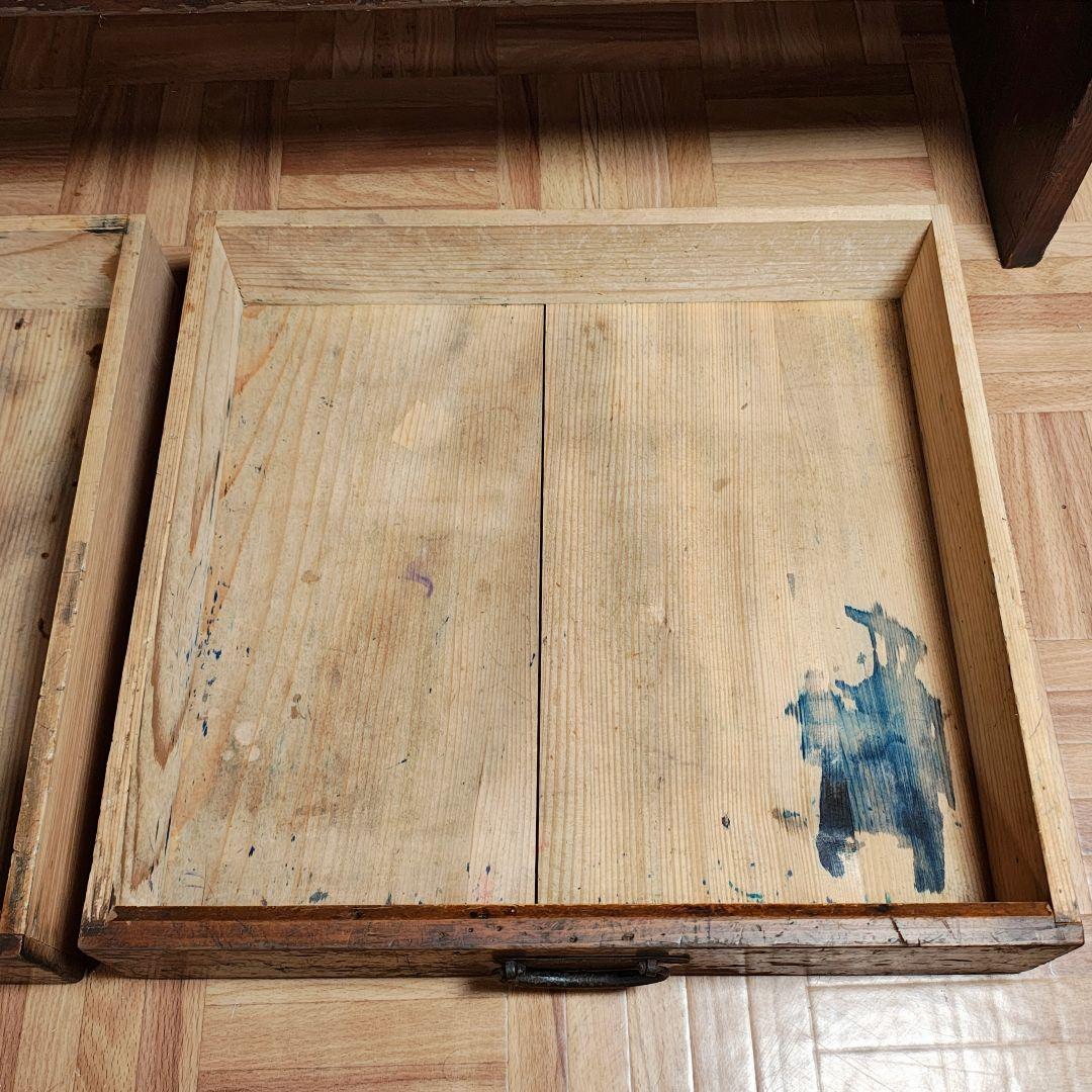 文机　小引き出し　座卓　昭和レトロ　古家具