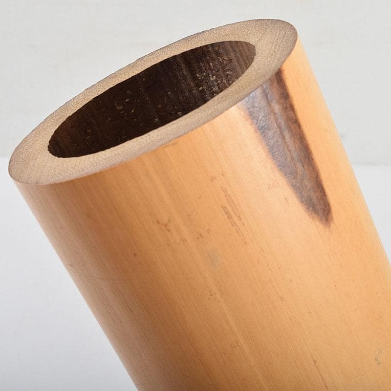 茶道具　黒田宗傳作　竹尺八　花入　銘「清風」　極め箱　C　R9392