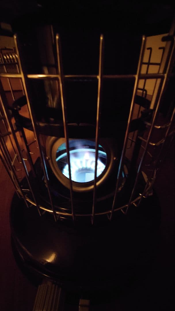 美品 アラジン×BEAMS ガスストーブ 限定 藍色♪