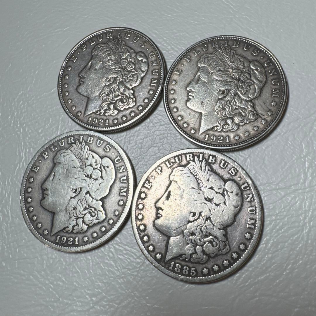 【手品用】　モルガン4枚＋シェル＋スライドシェル＋スライドシェル用