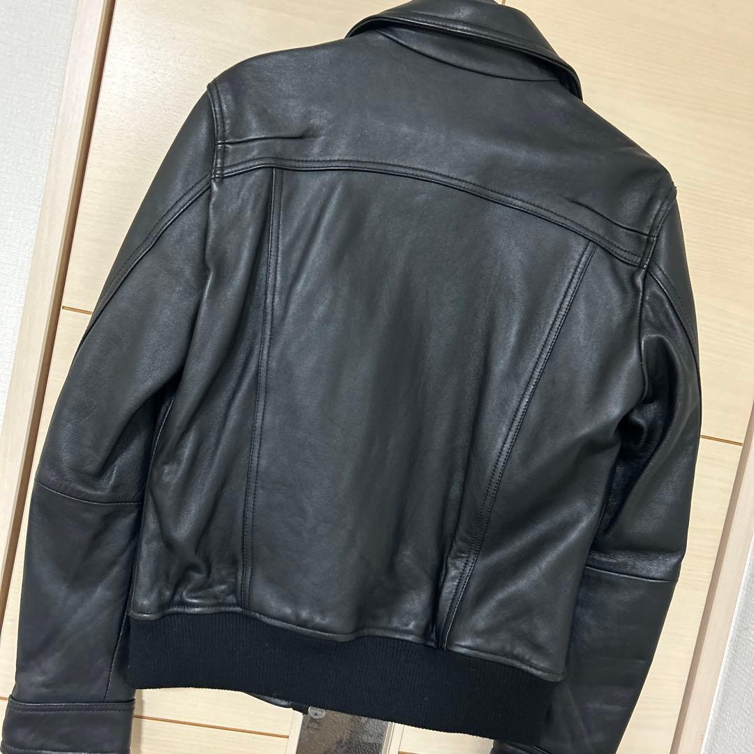ジャックローズ ブラックレザーシングルライダースジャケット サイズ3 匿名発送