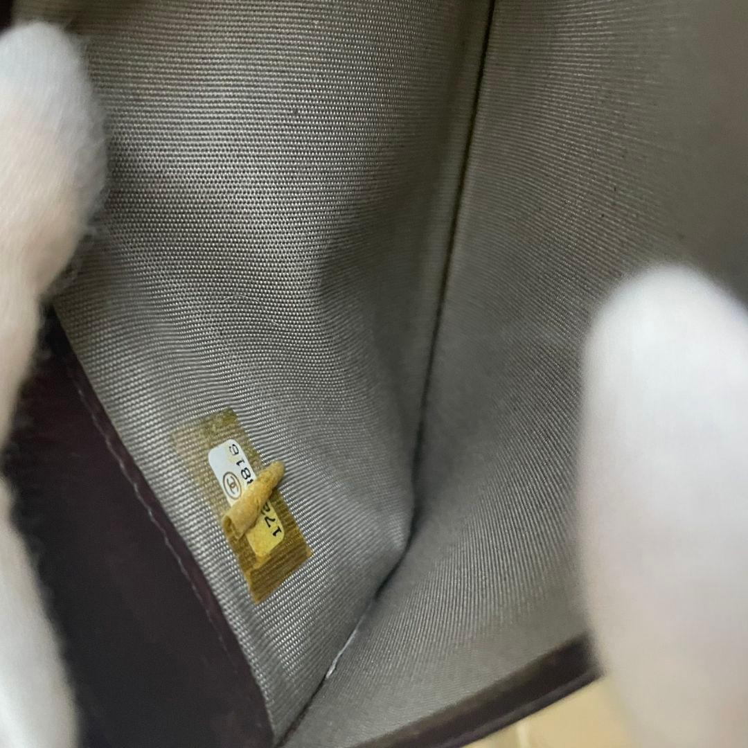 シャネル CHANEL 二つ折り 財布 ココマーク ベージュ キャビアスキン