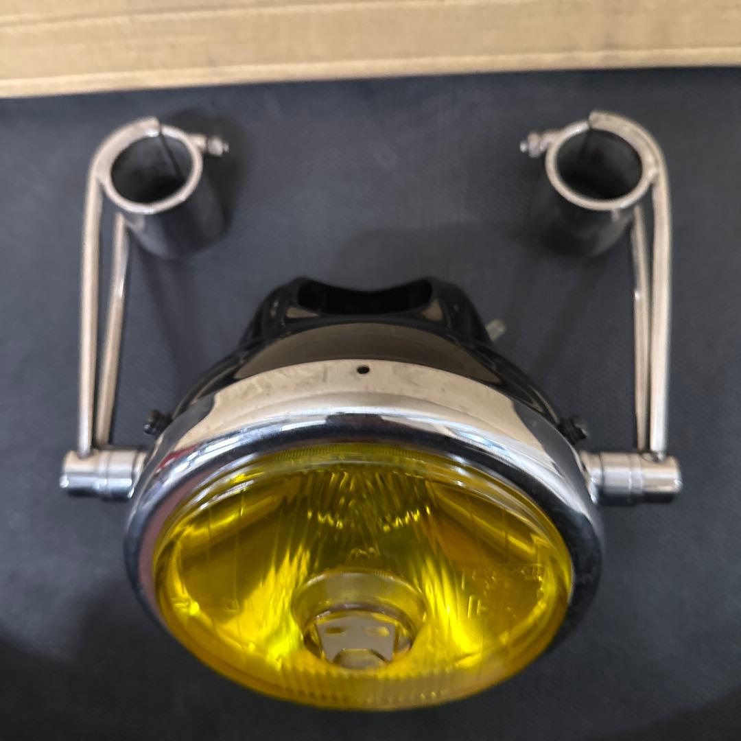 マーシャルヘッドライト SR400取外し 35φヘッドライトステー付