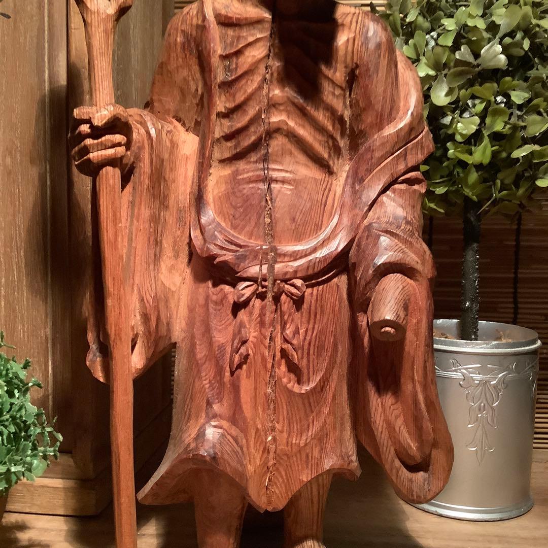 古玩・中国伝統宗教「最高神・天仙」地仙・多神信仰・神通力・不老不死・銘・共箱