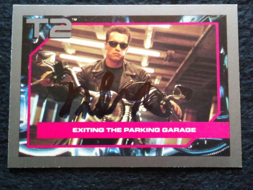 ア―ノルド・シュワルツェネッガーの直筆サイン入りコレクション・カード