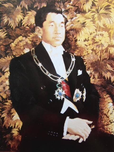 宮永岳彦、【皇太子時代の天皇陛下御肖像】、希少画集画より、状態良好