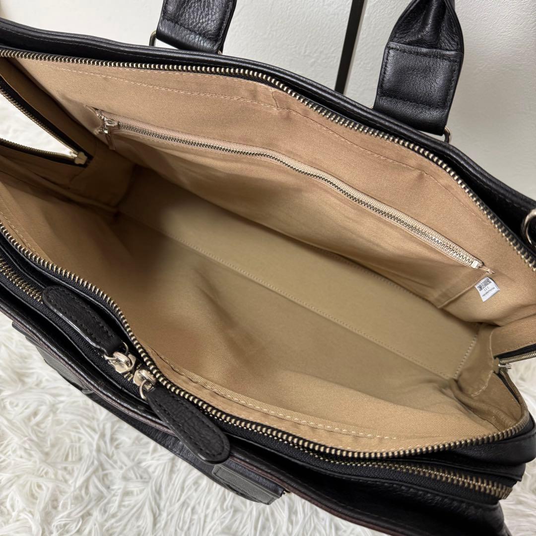 COMPLEX GARDENS ビジネスバッグ 牛革 2層式 2way 大容量