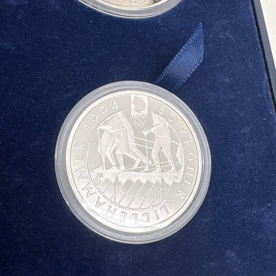 Lillehammer 1994 リレハンメルオリンピック 記念 銀貨セット