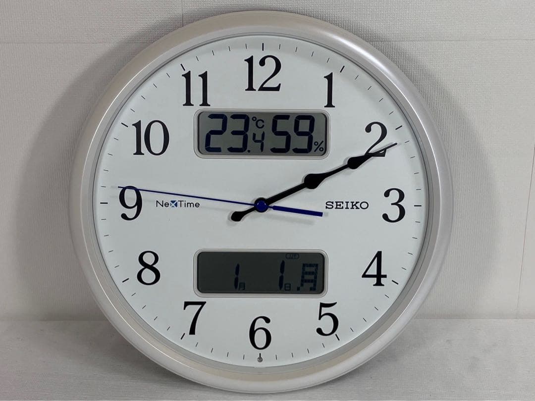 セイコークロック 掛け時計 直径31cm 電波 ネクスタイム ZS251W