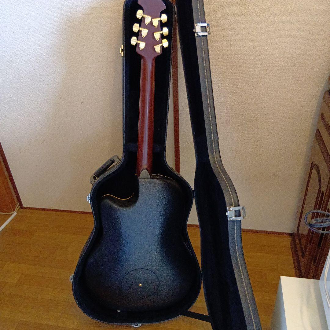 オベ−ション、エレキアコースティックギター オレンジ/ブラウン