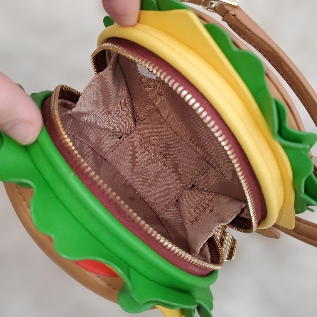 ⭐未使用級⭐kate spade ハンバーガー型 ショルダーバッグ レザー