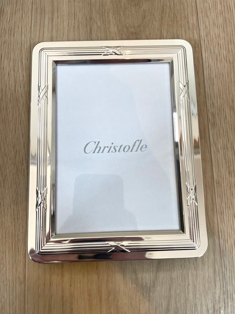 Christofle クリストフル　フォトフレーム　シルバー加工　未使用品