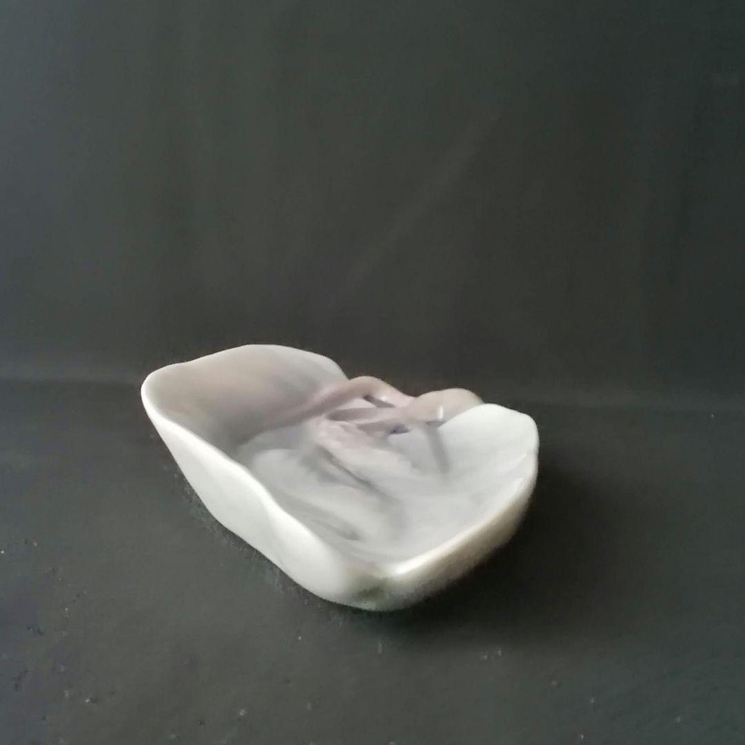 逸品　花文筆皿　ビングオーグレンダール（Ｂ＆Ｇ)　デンマーク　釉裏彩皿