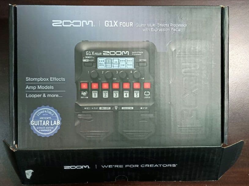 タイムセール【ギターエフェクター】ZOOM G1XFOUR ＋アダプター＋オマケ