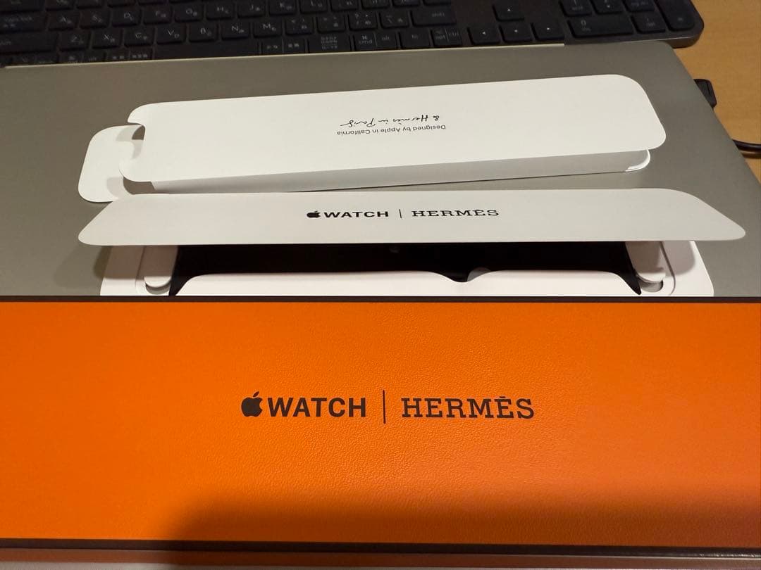 Apple Watch Hermès 黒スポーツバンド 45mm