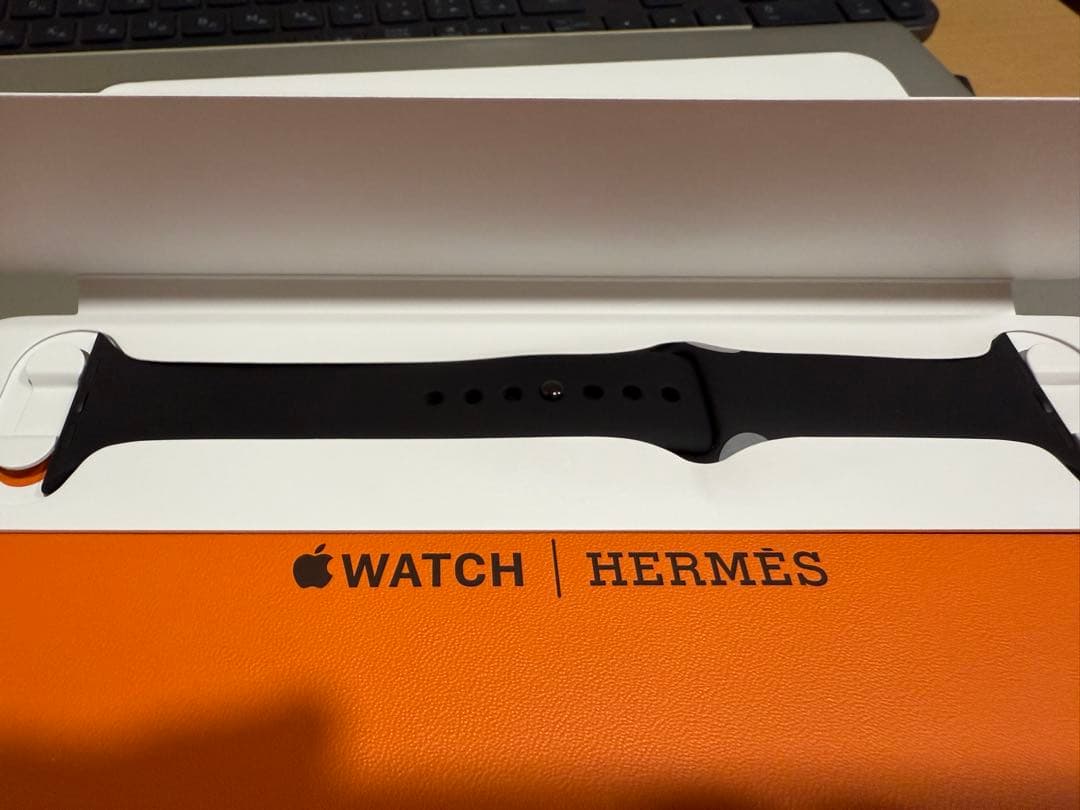 Apple Watch Hermès 黒スポーツバンド 45mm