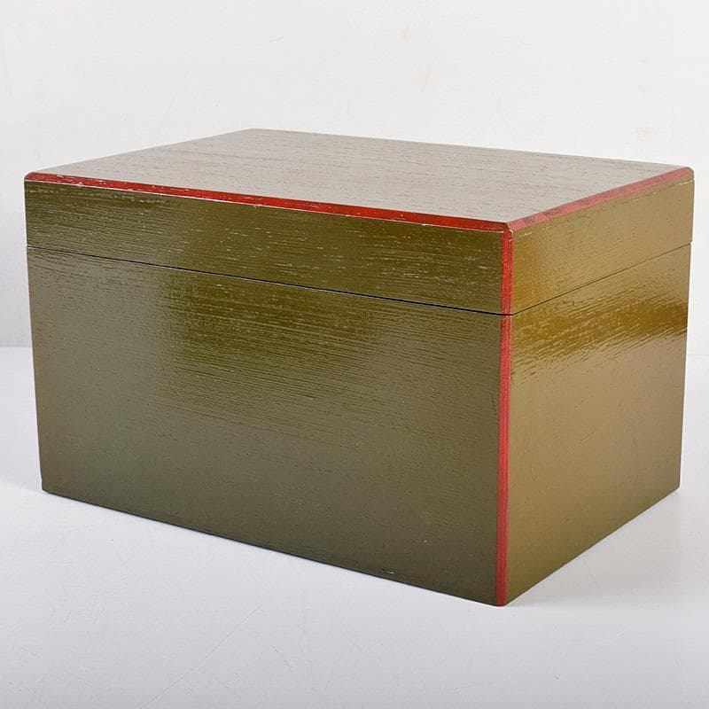 茶道具　面朱茶箱　京焼　山川巖作　茶碗　独楽棗など　九点一式　V　R8493