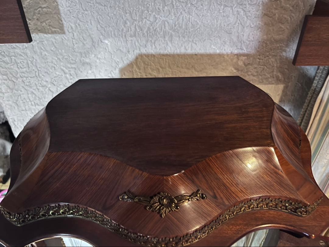 イタリア製 MARCONI ARTE 象嵌細工 ガラス 高級家具 飾り棚