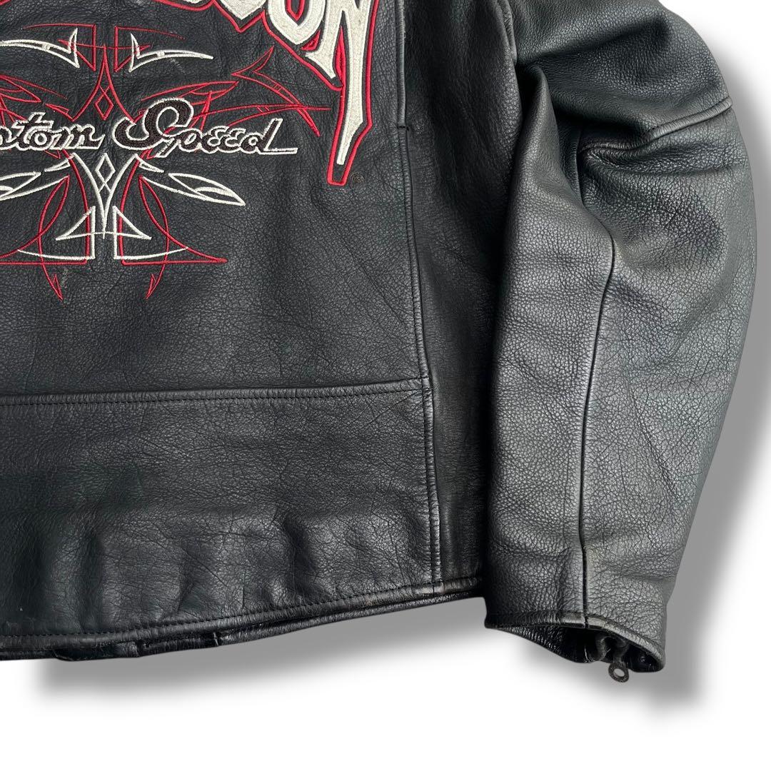 HARLEY-DAVIDSON 本革 レザーライダースジャケット M 古着