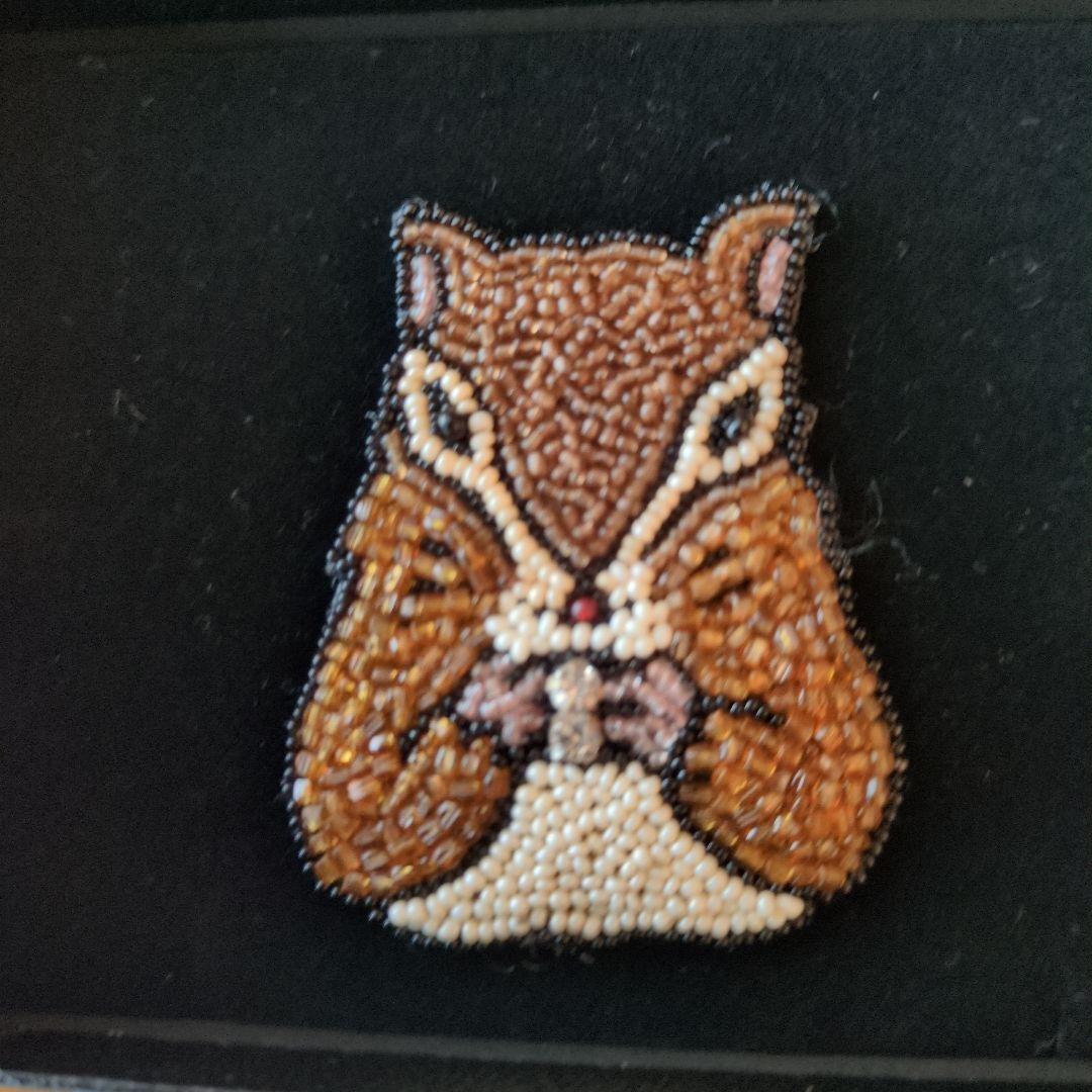 【最終価格】小林モー子さんの【リス】 ブローチ✨