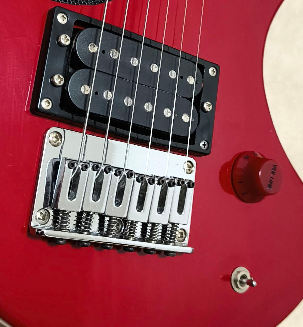 【美品】ZO-3 レッド アンプ内蔵ミニギター ヘッドフォン端子付 ミニギター