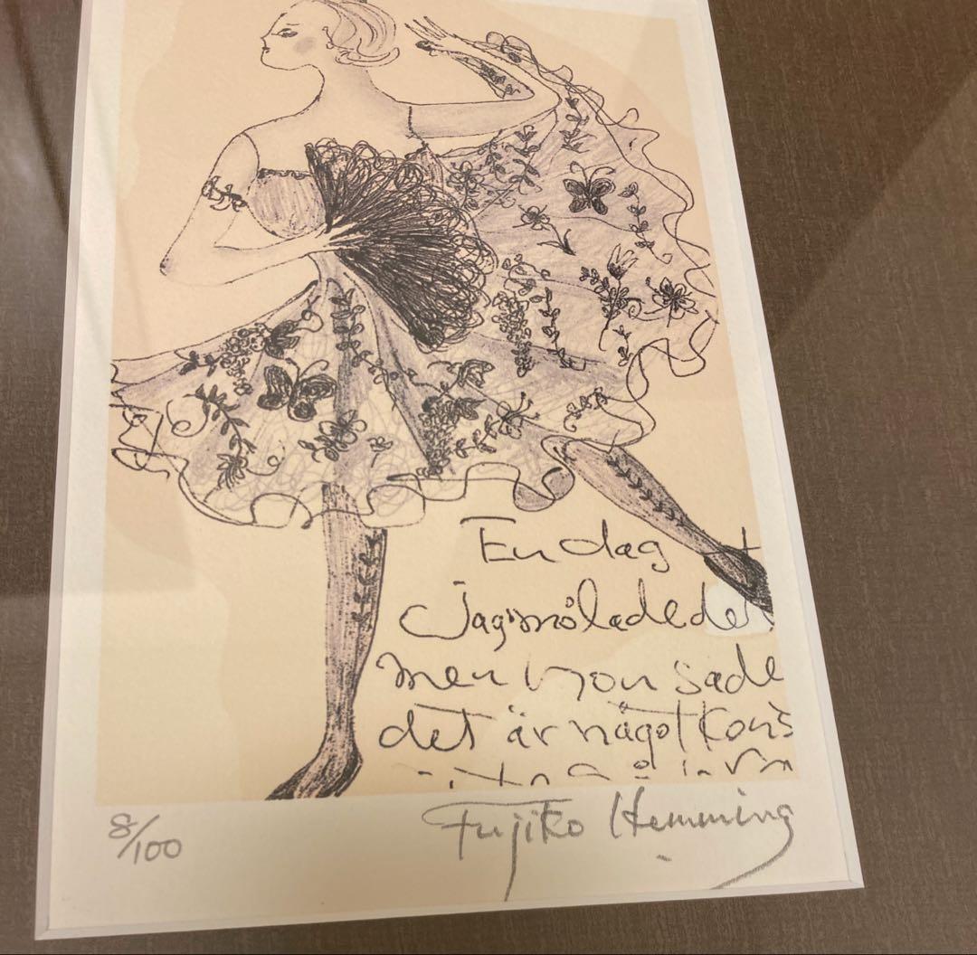 フジ子・ヘミング リトグラフ 絵画 直筆サイン入り