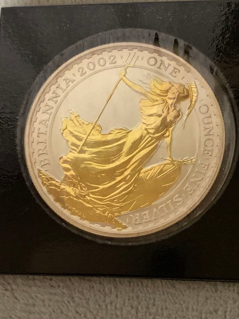 2002年製 ブリタニア 2ポンド銀貨