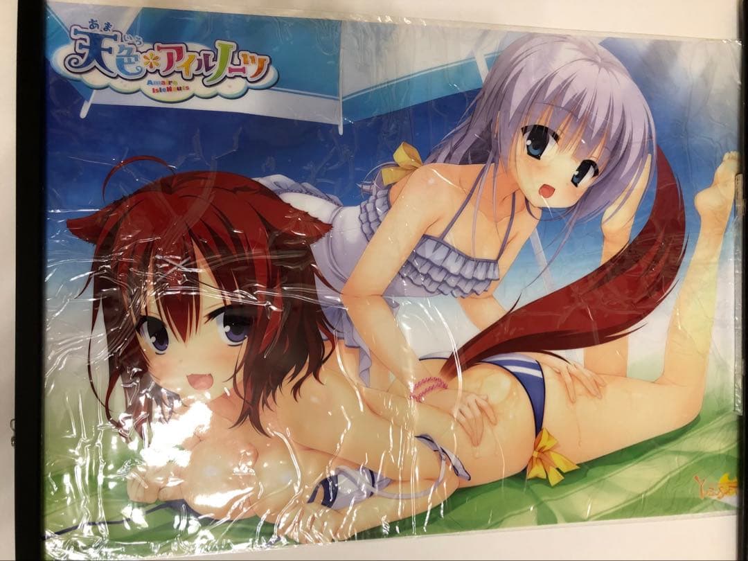 【非売品】天色*アイルノーツ白鹿愛莉 真咲・ガイヤール A2 耐水ポスター