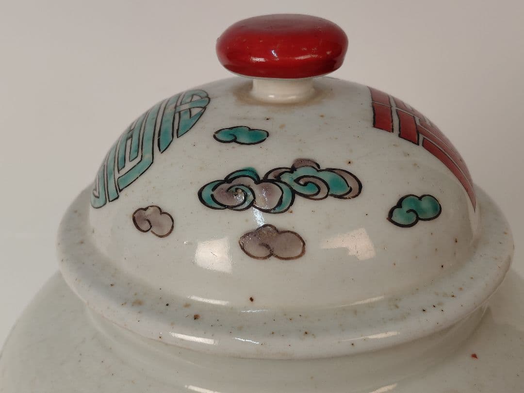 古伊万里蓋付き壺　沈香壺　初期伊万里