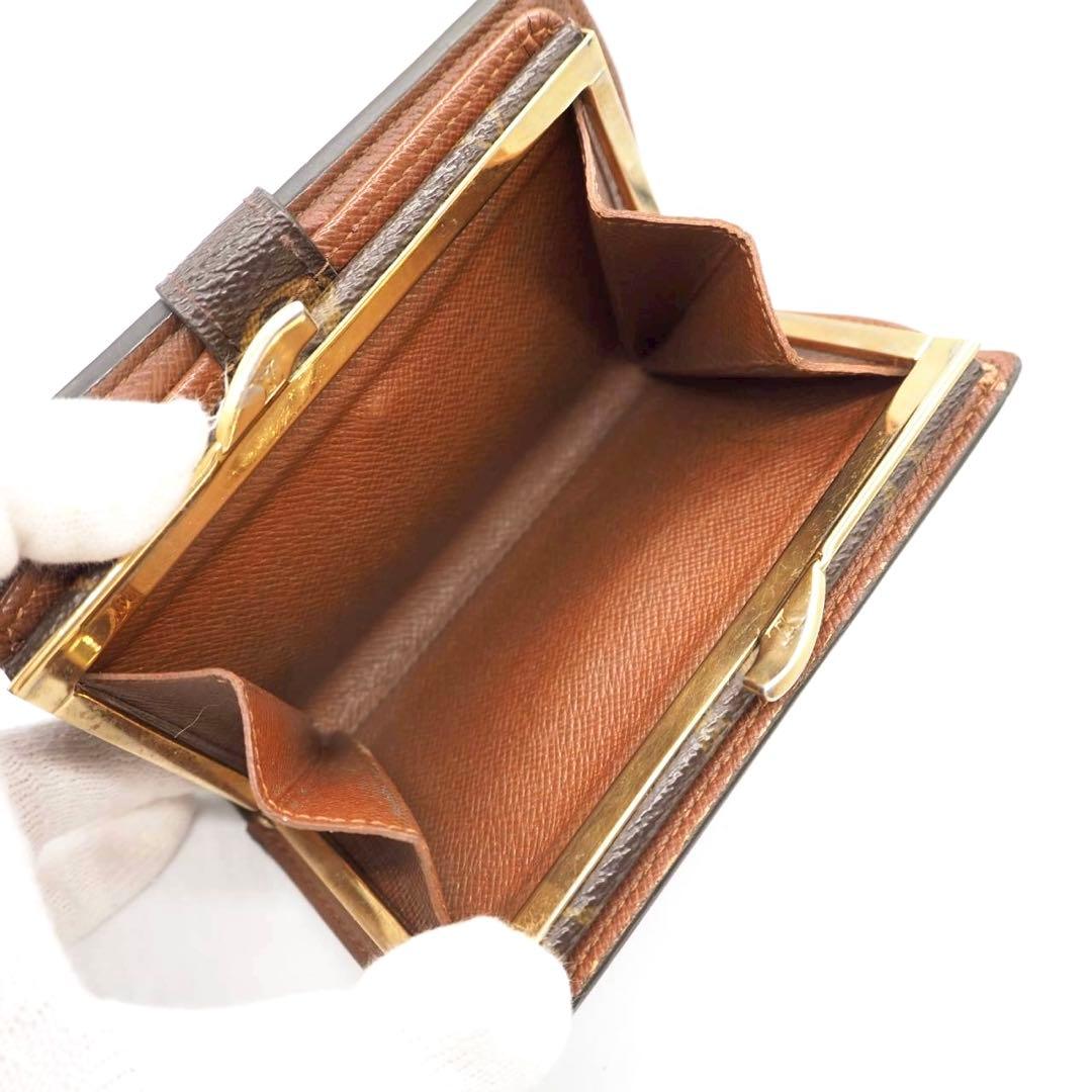 ルイヴィトン ヴィエノワ 二つ折り財布 がま口 モノグラム コンパクト