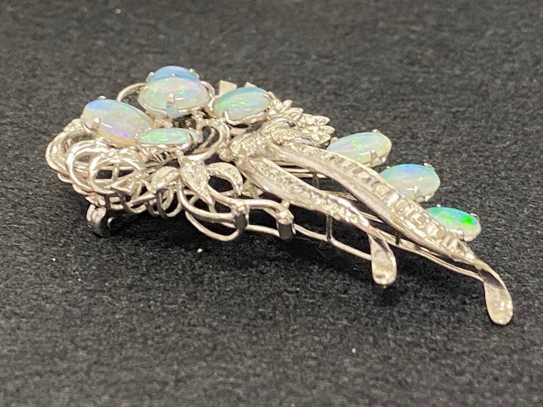 18K刻印　オパールブローチ　12.0g東Y7-0225ア㉜