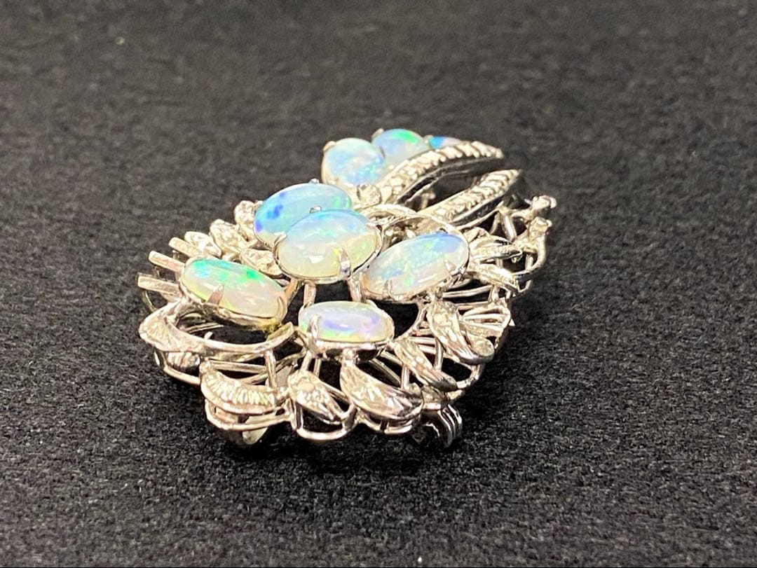 18K刻印　オパールブローチ　12.0g東Y7-0225ア㉜