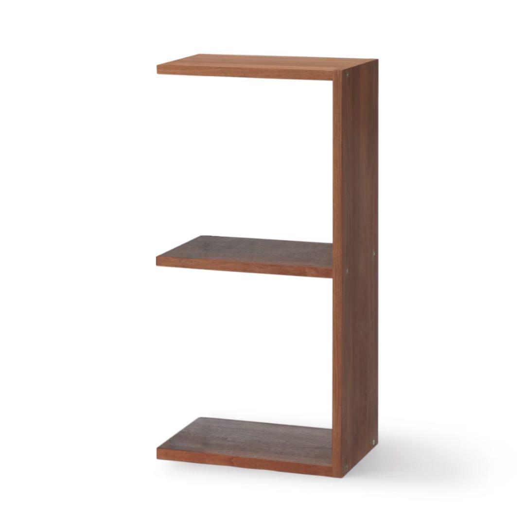 無印良品 スタッキングシェルフ追加2段・ウォールナット材