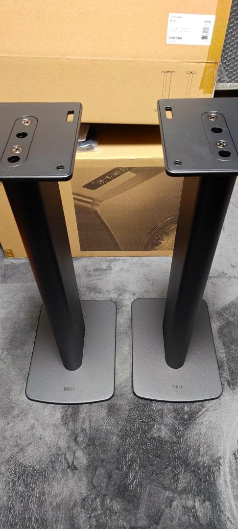 KEF S2 Floor Stand カーボン・ブラックペア スピーカースタンド