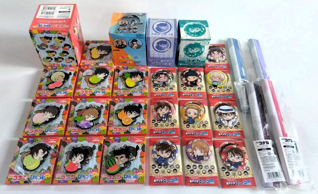d*9様 名探偵コナン 『缶バッジ BOX3箱』『ラバーストラップ BOX1箱』
