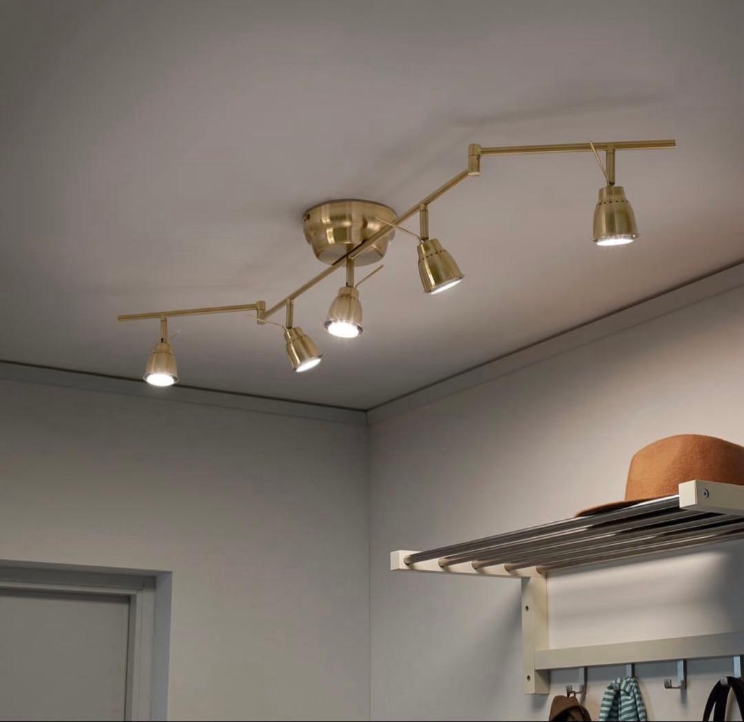 最終値下げ❣️IKEA ゴールド シーリングライト 175W 78cm